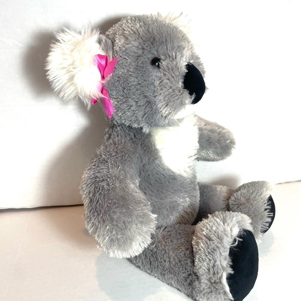 Build-A-Bear Gray and White Koala with Pink Bows Soft Plush Cuddly Stuff Animal - Picture 3 of 11